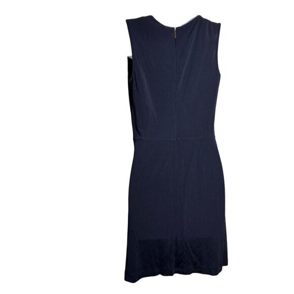 Tory Burch Dress Navy Blue size XS v-neck sleeveless jersey drres - Picture 4 of 9
